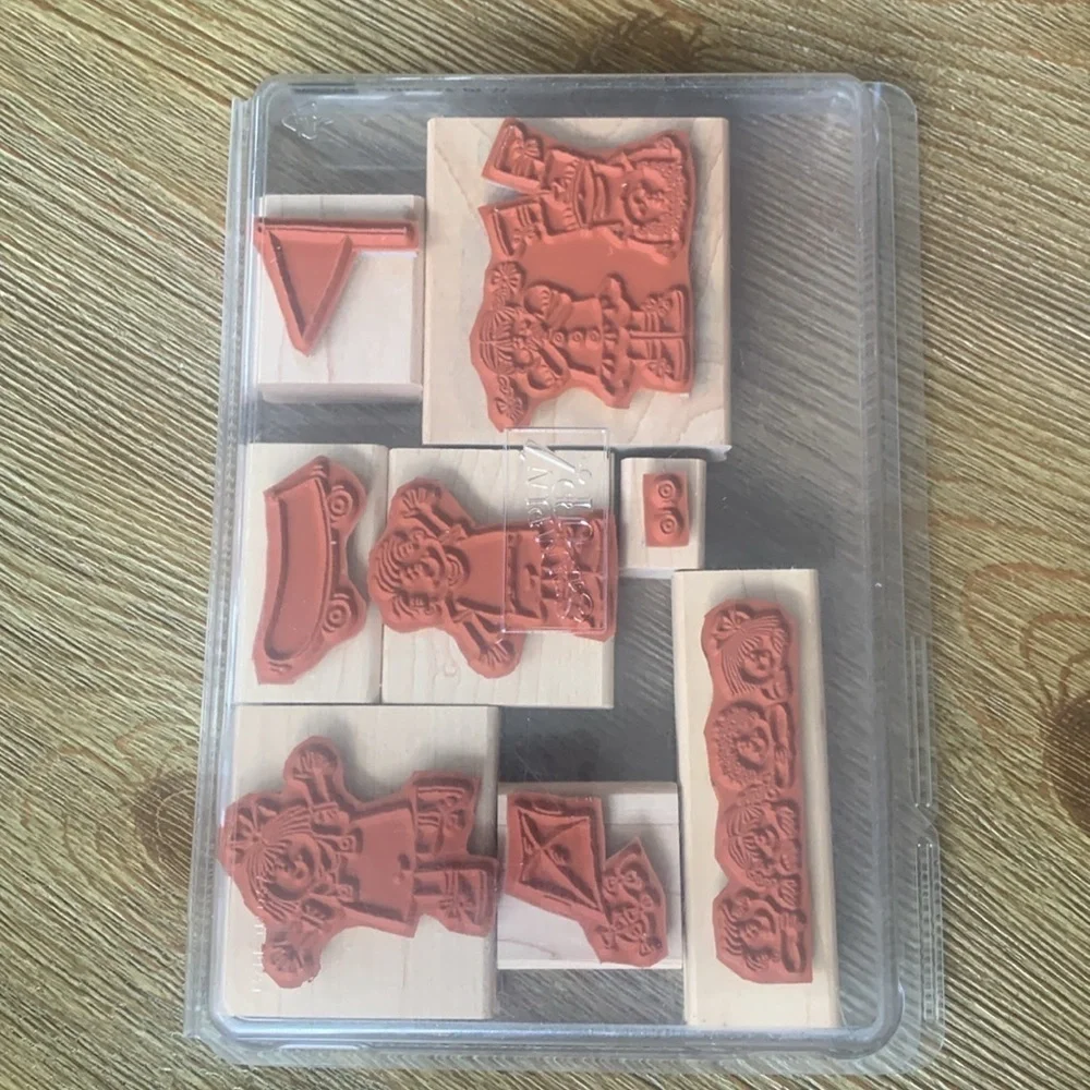 Stampin’ Up! Rubber Stamp Set Kids at Play Set of 8